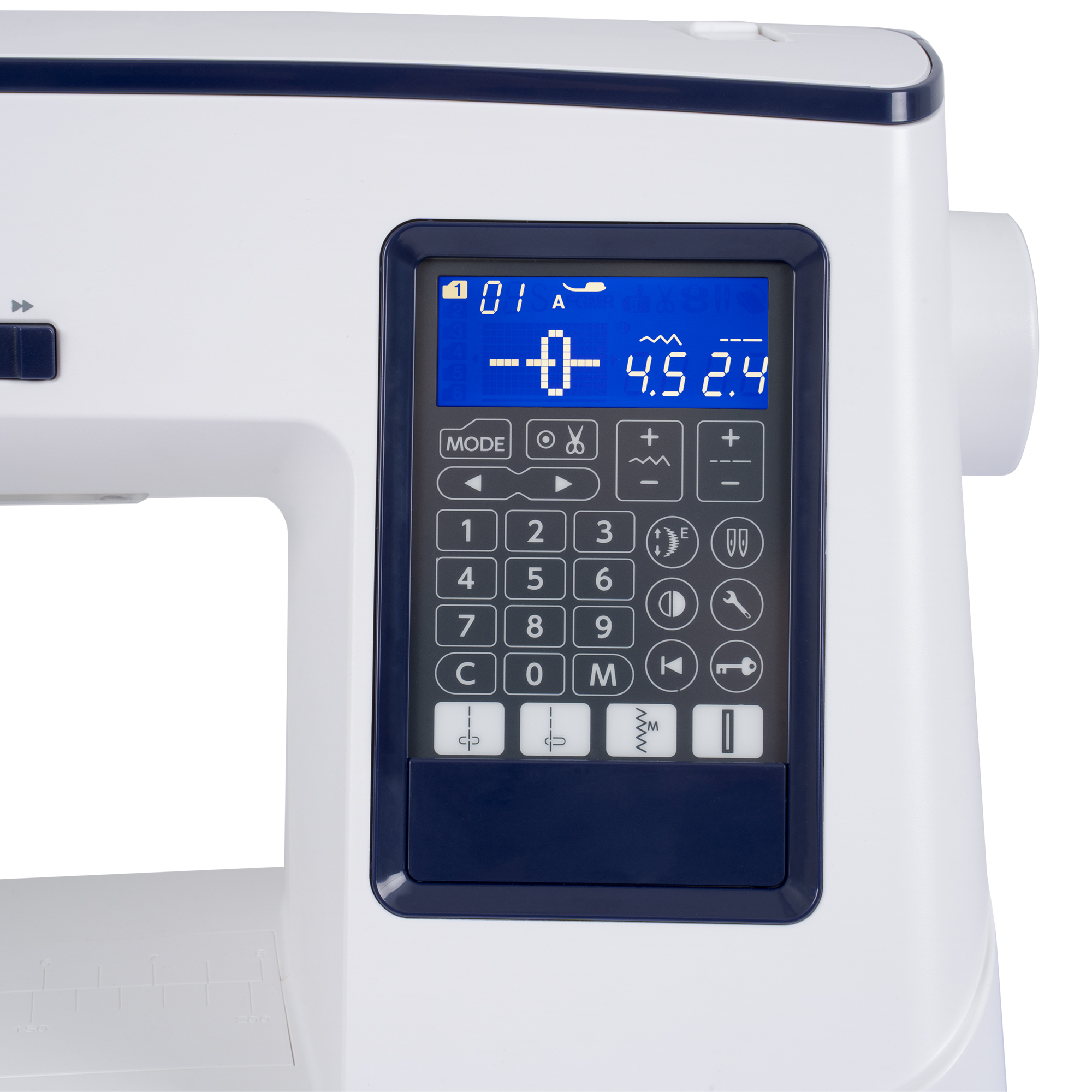 janome skyline s5AE scherm