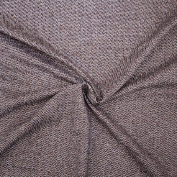 wollen tweed in paars van Hilco stoffe.