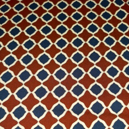 viscose modestof met ruit.