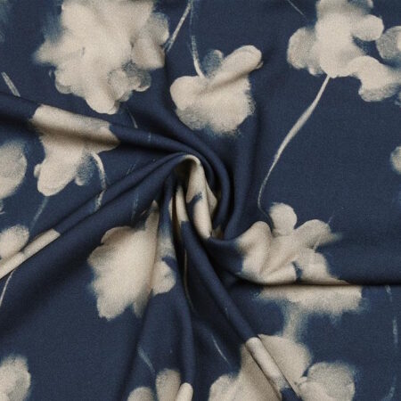 knipmode crepe in blauw